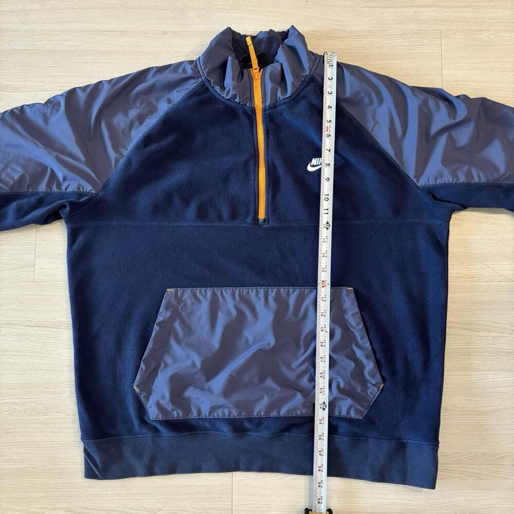 Nike NSW CE Winter Polar Fleece 1/2 Zip Men’s XL Navy Blue Thermal Nike Tech EUC - Picture 6 of 6
